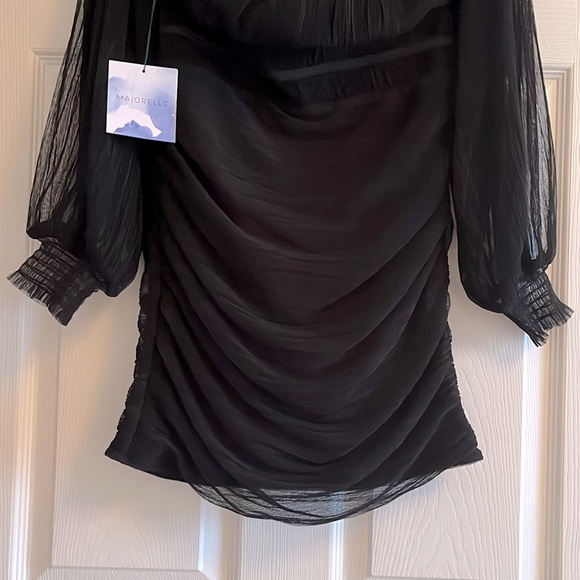 MAJORELLE Zata Dress in Black - Picture 8 of 12